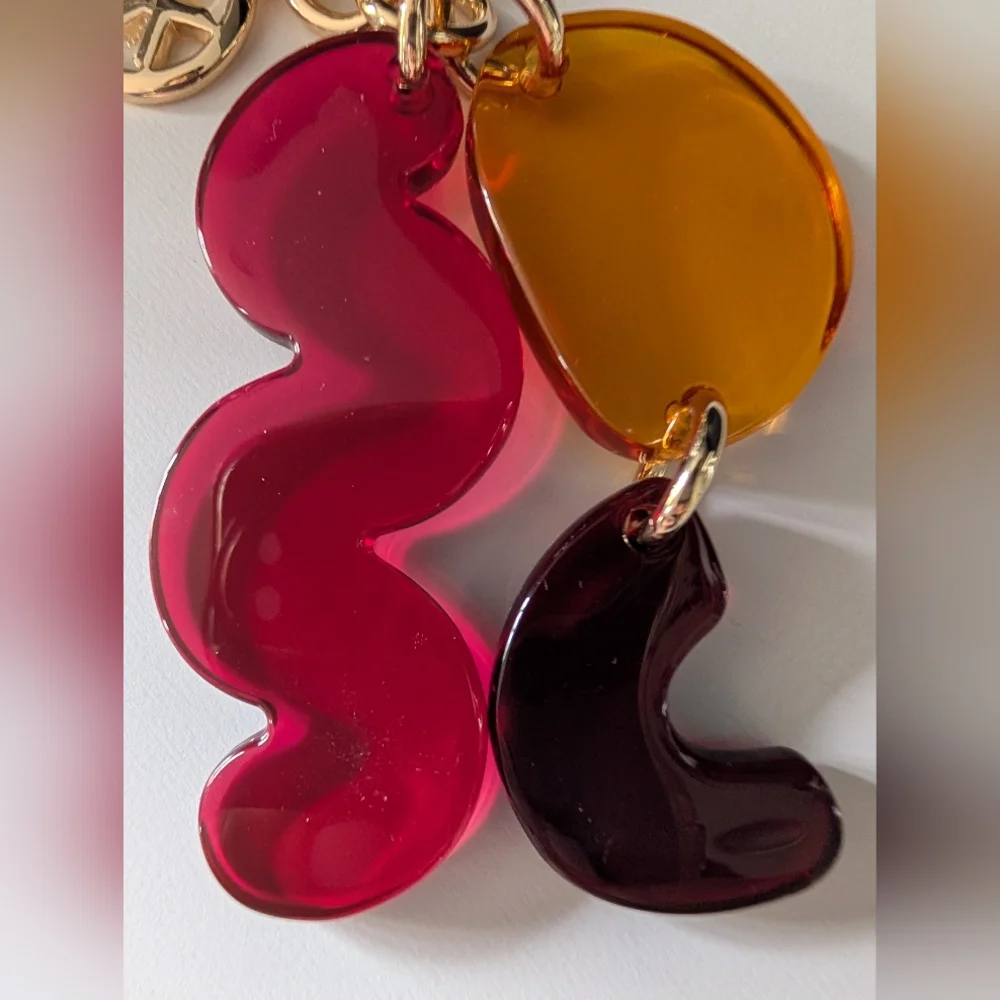 Michael Kors Gold and Autumnal Colored Keychain